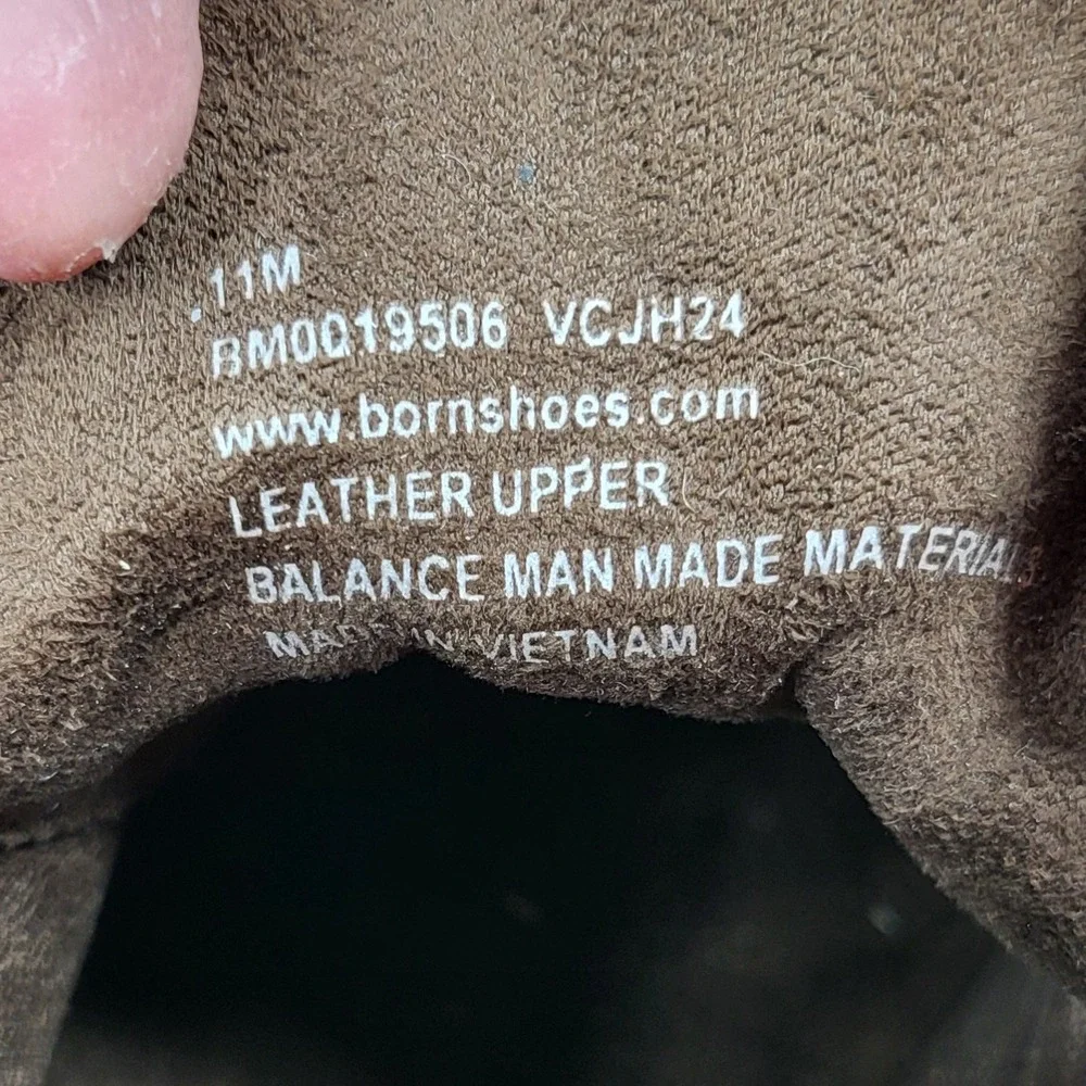 Born Men's Lincoln Brown Leather Handcrafted Chukka Boots Size 11